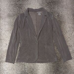 Majestic Filatures One Button Cardigan Blazer Grey Women's Medium